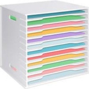 Porte-documents multi-niveaux A3 A4, organisateur de bureau, support de papeterie, panneau composite bois-plastique - Product Image 5