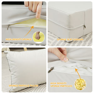 طقم وسائد أريكة خارجية مخصصة مقاومة للماء من الفوم، غطاء قابل للإزالة 100% بوليستر، بتصميم فراشة لمقعد الفناء ومقعد RV ووسادة الظهر - Product Image 3