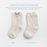 Chaussettes d'été fines en maille respirante à motif de dessin animé pour bébés, ouverture ample, pour nouveau-nés de 0 à 3 ans, vente en gros