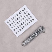 Porte-clés de voiture antivol avec plaque de numéro de téléphone temporaire pour stationnement, cadeau, pendentif anti-perte