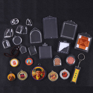 Acrylic Rectangle Photo Keychain <b>Blank</b> Digital Printing DIY Souvenir Light <b>Weight</b> Transparent Zinc Alloy Key Ring - Product Image 3