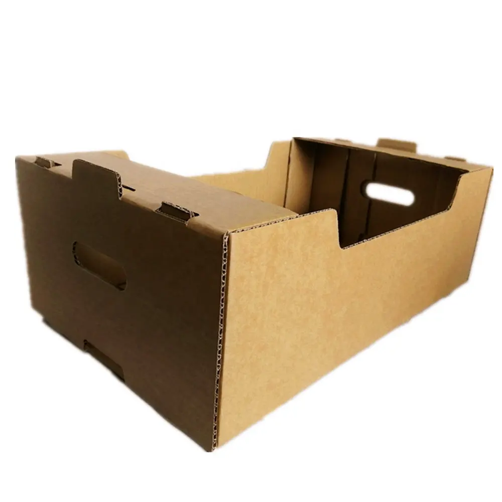 크래프트 지 배송 과일 상자 포장 골판지 파인애플 고추 토마토 생강 감귤류 오렌지 상자