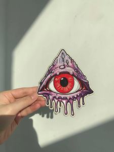 <span class=keywords><strong>Lumineux</strong></span> Personnalisé Petit Logo De Broderie Brodé <span class=keywords><strong>Insigne</strong></span> Patch Blanc Lueur dans le Noir Patchs GITD Patch Violet Grand Oeil - Product Image 3