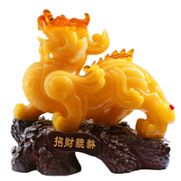 Décoration d'intérieur Feng Shui 2024, grande statue Pixiu couleur or grainé, sculpture animale chinoise Piyao, statue d'art en résine