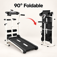 Tapis de course manuel pliable multifonctionnel non électrique avec support pour sit-up, machine de fitness à domicile pour une utilisation complète du corps