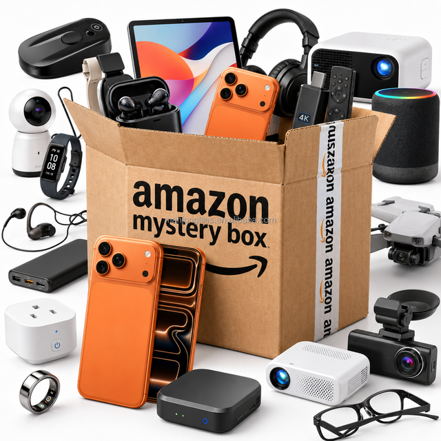 Hot Sale 2026 Amazons Mystery Box Electronics Smartphone Tablet Headphones Projector Sample Order Supply Pack Demand Smart Watch