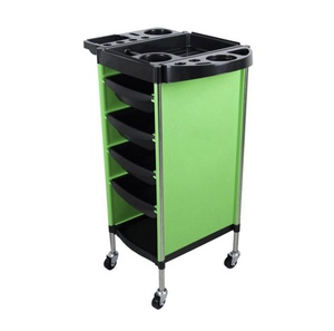 Carrito de Peluquería de Diseño Contemporáneo, de Plástico Negro de Alta Calidad, Portátil, Duradero, con Cajones, Buen Precio, Marca Juming - Product Image 2
