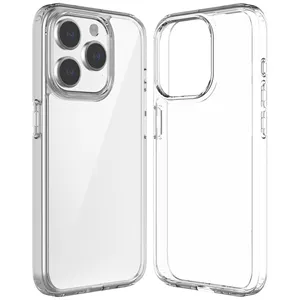 Funda transparente para teléfono móvil de alto volumen, funda transparente para teléfono, funda antiamarilla para iPhone 12-15 Series