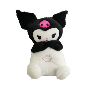 Vente en gros Sanrioed série dessin animé Anime Kuromied peluche jouets lumières musique mode quatre vitesses noirci petit diable poupée - Product Image 2