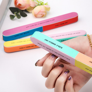 Professional Nail Supplier Wholesale Nail File Custom Logo and Buffer Double Ended Color Nail Files