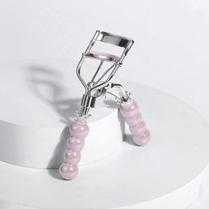 Pince à cils en céramique portable rose, nouvelle pince à cils en acier au carbone pour maquillage et beauté - Product Image 4