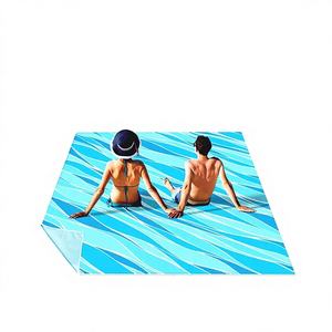 Tapis de pique-nique de plage en mousse imperméable surdimensionné, style bohème, imprimé sur mesure, grande taille, pour camping en extérieur, vente en gros 2024 - Product Image 1