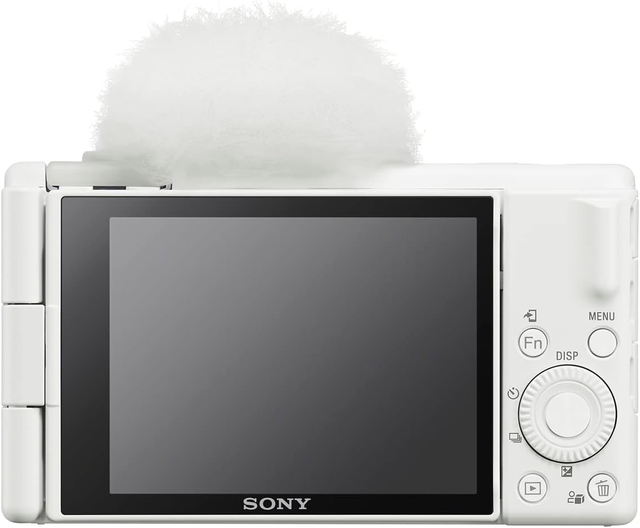 So Ny ZV-1 II Mirrorless Vlog Camera with CMOS Sensor Full HD Video SD Card Support for Content Creators and Vloggers-White