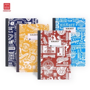 HONGHA Subject Notebook Paper Hardcover Thread Sewing Bound <b>A4</b> (210x297mm) Lightweight Composition Book 200 Pages <b>Lamination</b> - Product Image 5