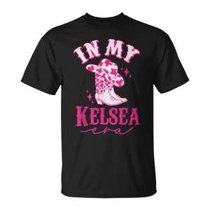 In My Kelsea Era Western Cowgirl <b>T</b>-<b>Shirt</b> For <b>Women</b> <b>Pink</b> Design - Product Image 1