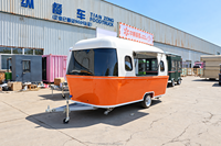 Remorque mobile commerciale pour café et nourriture, idéale pour le camping en plein air, la vente de thé au lait et de crème glacée dans la rue