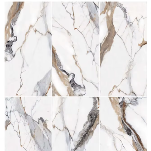 Azulejos de mármol de lujo con patrones continuos para pisos de sala de estar en villas y hoteles como pared de fondo - Product Image 1