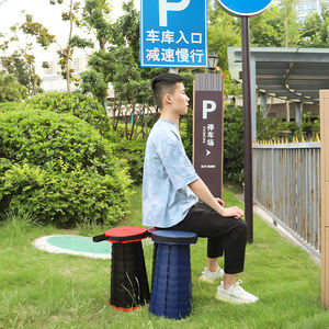 Hangruiポータブル折りたたみプラスチックスツールモダンデザインエントリーキャンプバルコニーパーク屋外仮設席 - Product Image 5