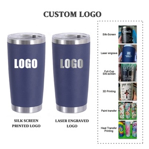 Vaso Térmico para Auto ZY de 20oz con Recubrimiento en Polvo, Color Morado Claro, Negro Café y Transparente - Product Image 5