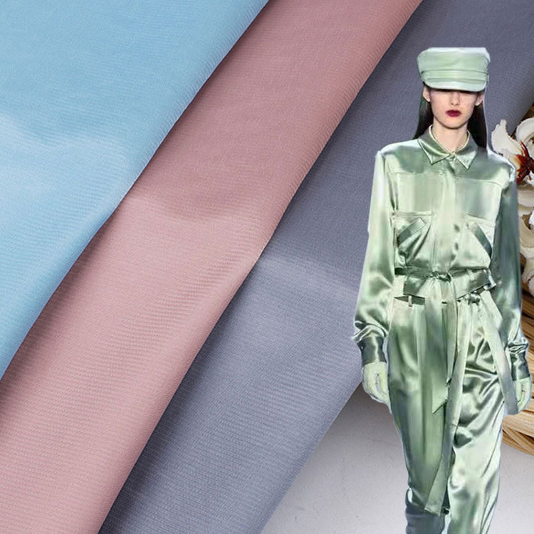 140 г яркая имитация ацетата креп модная платье рубашка нейлон и полиэстер атласная ткань лучшее качество