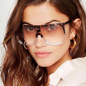 Lunettes de soleil carrées oversize vintage tendance 2020 pour hommes et femmes, protection UV400, vente chaude - Product Image 2