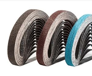 Bandes abrasives de 18 pouces pour <span class=keywords><strong>ponceuse</strong></span> <span class=keywords><strong>à</strong></span> <span class=keywords><strong>bande</strong></span> pneumatique 40-240 grains Papier abrasif pour outils abrasifs en métal <span class=keywords><strong>et</strong></span> bois Support en tissu - Product Image 2