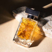 Ensemble de flacons de parfum en cristal rectangulaires de luxe ABT 50ML avec boîte cadeau élégante, logo personnalisé, contenant de parfum en verre
