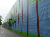 Barrière acoustique pour autoroute, mur anti-bruit, clôture d'isolation sonore personnalisable pour chantier de construction