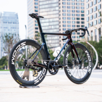 Vélo de course sur route en fibre de carbone MCELO SK02 Aero Racing 7,2 kg, Shimano DURA-ACE Di2 12S, freins à disque, roues en carbone, pneus Continental
