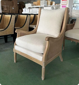 Nhà Máy Ổ Cắm Bền Giải Trí Phong Cách Bằng Gỗ Accent Sofa Ghế Phòng Khách Bọc Đồ Nội Thất - Product Image 6