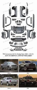 Parachoques para <span class=keywords><strong>Dodge</strong></span> RAM 1500 19-23, Kit de Conversión a TRX, Incluye Parachoques Delantero, Guardabarros, Capó, Faros, Pedales y Cejas - Product Image 6