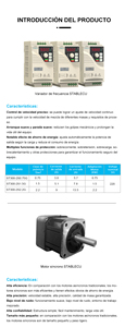 Mezcladora de harina elegante, convertidor de frecuencia de 220 V, suministro de 0,75 kW, controlador de motor, repuesto inverso - Product Image 4