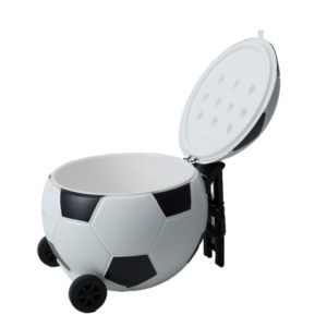 Enfriador de plástico deportivo, caja refrigeradora aislada con ruedas y caja refrigeradora de fútbol al aire libre aislada para hielo, cofre para acampar <span class=keywords><strong>Bo</strong></span> - Product Image 1
