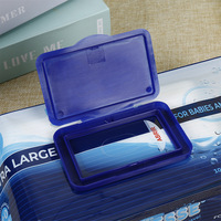 Sacs d'emballage pour lingettes pour bébés, pochettes promotionnelles en EVA, sacs en plastique à fenêtre et à tirage facile, soins personnels, impression UV personnalisée