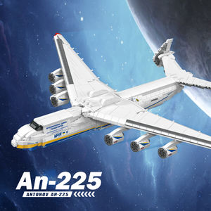 1728 pièces soviétique Antonov An-225 <span class=keywords><strong>Mriya</strong></span> avion de transport aérien stratégique grand Transport militaire adultes enfant cadeau bloc de construction - Product Image 4