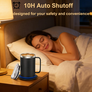 Mug chauffant intelligent 355 ml avec contrôle par application et tactile, affichage en temps réel pour la maison et le bureau - Product Image 2