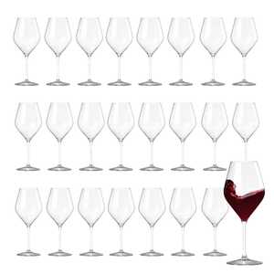 6 bicchieri da vino in plastica riutilizzabili infrangibili da 380 cc, lavabili in lavastoviglie fino a 350 volte - Product Image 1