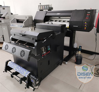 DISEN PET Transfer Film XP600 Dual 2 Printhead Digital Printing Machine A3 30cm 60cm DTF Printer With Powder Shaking Dryer