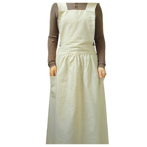 <span class=keywords><strong>Tablier</strong></span> en <span class=keywords><strong>lin</strong></span> extra-long personnalisé pour fleuristes et boulangeries, style <span class=keywords><strong>japonais</strong></span> avec impression personnalisable et bretelles élargies - Product Image 5