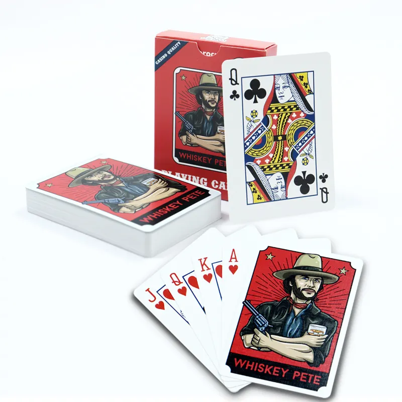 Kunden spezifische Papiers piel karte Poker Casino Poker Card Profession elle kunden spezifische Spielkarten benutzer definiertes Logo Poker