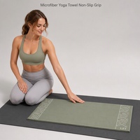Tapis de yoga pliable léger, tapis d'acupression avec boucle de suspension pour marathon en extérieur, séchage rapide, coton biologique écologique