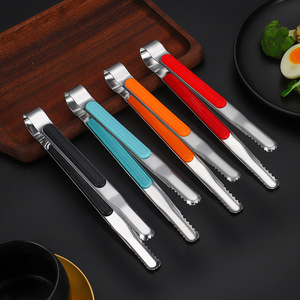 Jiasida Stainless Steel <b>BBQ</b> Tongs Anti Slip Heat Resistant Korean Style For Steak Bread Barbecue Food Handling - Product Image 1