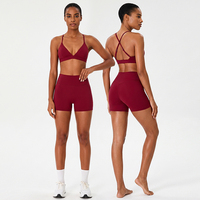 Ensemble de sport pour femmes, 2 pièces, ensemble de yoga, vêtements de sport respirants, vêtements de fitness, ensembles de fitness pour la salle de sport