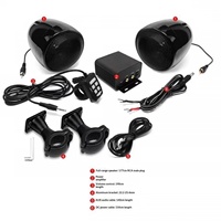 Stéréo pour moto haut de gamme, étanche, 5 pouces, caisson de basses double canal, amplificateur intégré, 600W Spk500