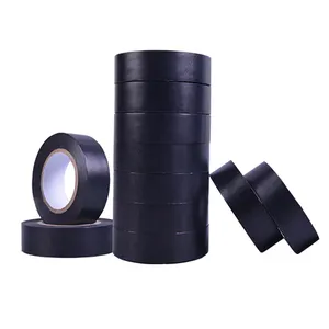 0.13Mm Adhesive Electric Printed Cheap Price Black Color PVC Insulation Tape