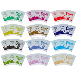 Tùy chỉnh dùng một lần không thấm nước gợn cốc giấy người hâm mộ 6oz/7oz một mặt PE tráng cho nước giải khát Cà Phê Trà - Product Image 3