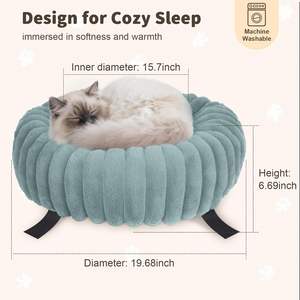 Home Office Stevige 50lbs Metalen <span class=keywords><strong>Frame</strong></span> 360 ° Roterende Kat <span class=keywords><strong>Bed</strong></span> Voor Bureau Hangmat Voor Tafel - Product Image 3