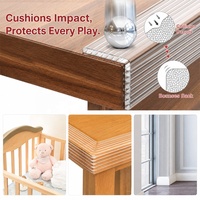 Protection d'angle transparente souple pour la sécurité des bébés, bande de protection personnalisable pour les bords de meubles, table et bureau