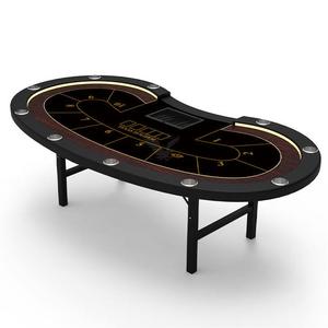 Yh 96Inch 10-Người Chơi Bán Buôn Giá Rẻ <span class=keywords><strong>Poker</strong></span> Bảng Gấp <span class=keywords><strong>Texas</strong></span> Hold'em Trò Chơi Bảng Đơn Giản Có Thể Gập Lại Đánh Bài Bảng Với LED Chiếu Sáng - Product Image 1