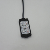 Module d'avertissement LED étanche IP65 3W 6LED rouge bleu jaune clignotant universel pour camion, moto, éclairage de toit tout-terrain